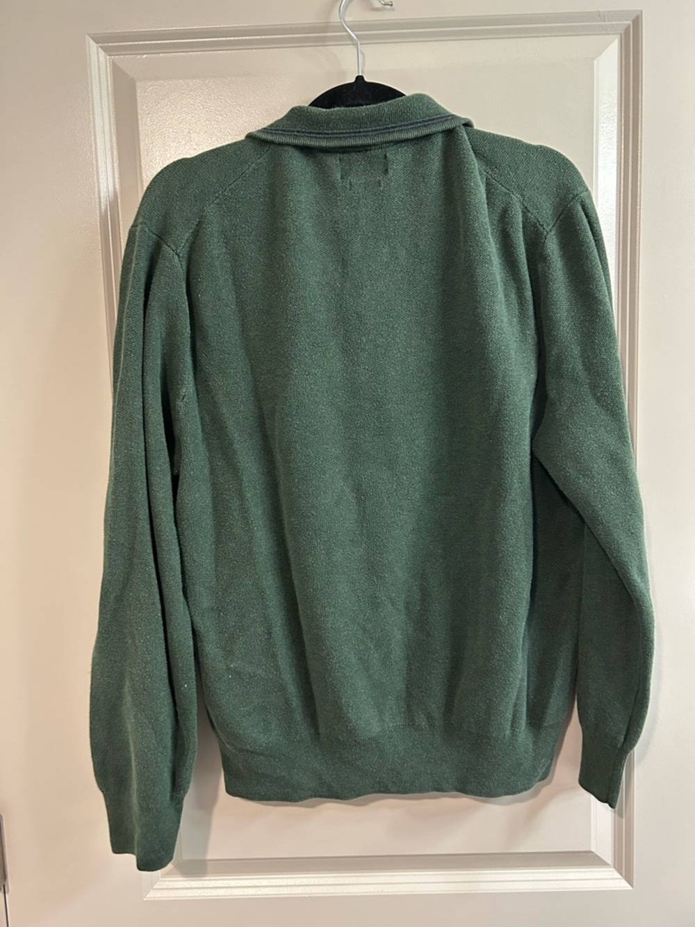 Polo by Ralph Lauren Men's Green Pima Cotton Quarter-Zip Sweater - Picture 5 of 5